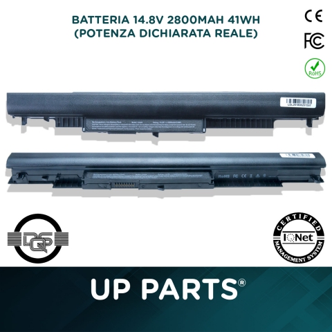 UP-H-HS04 | Batteria HP 240 G4 Notebook, Li-ion, 14,8V, 2800mAh, 41.5Wh, black SERIE GOLD