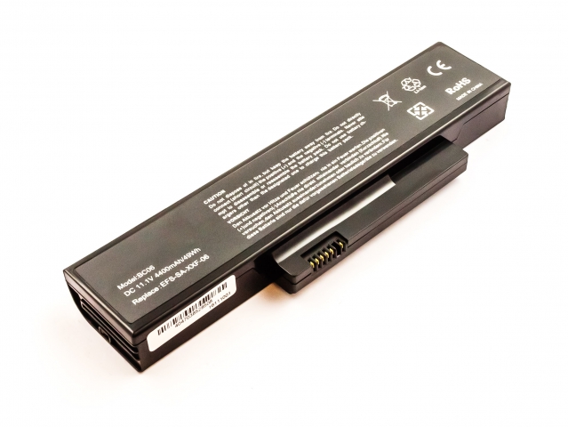 Batteria FUJITSU Esprimo Mobile V5535, Li-ion, 11,1V, 4400mAh, 48,8Wh, black