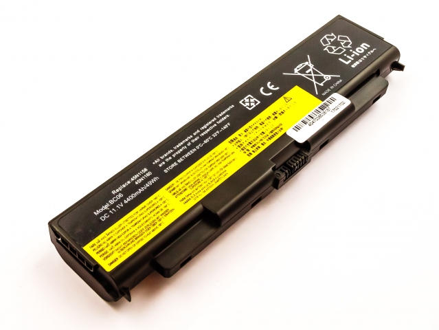 Batteria LENOVO ThinkPad T440p, W540, Li-ion, 11,1V, 4400mAh, 48,8Wh, black