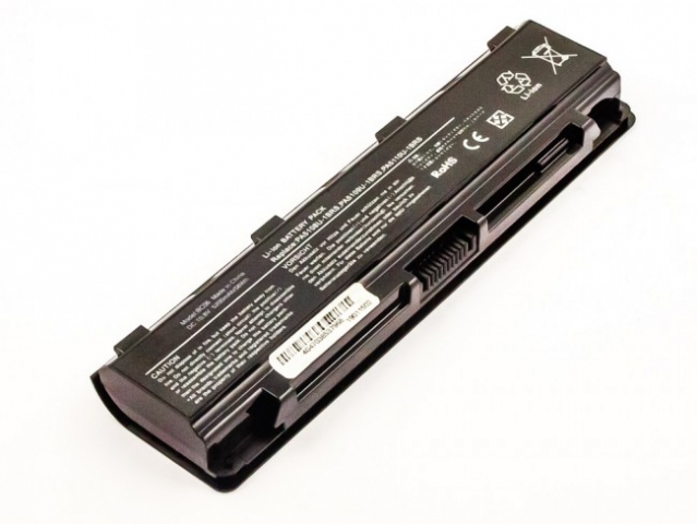 Batteria compatibile TOSHIBA Satellite C55, C70, Li-ion, 10,8V, 5200mAh, 56,2Wh, black