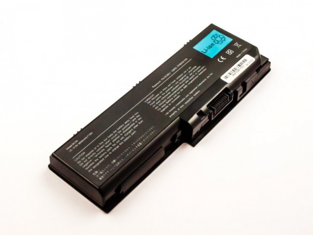 Batteria compatibile TOSHIBA Satellite P200 series, Li-ion, 10,8V, 6600mAh, 71,3Wh, black