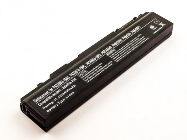 Batteria compatibile TOSHIBA Tecra M2, Li-ion, 11,1V, 4400mAh, 48,8Wh, black