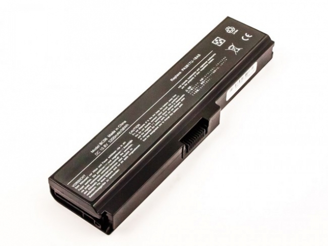 Batteria compatibile TOSHIBA Satellite L750-065, Li-ion, 10,8V, 5200mAh, 56,2Wh, black