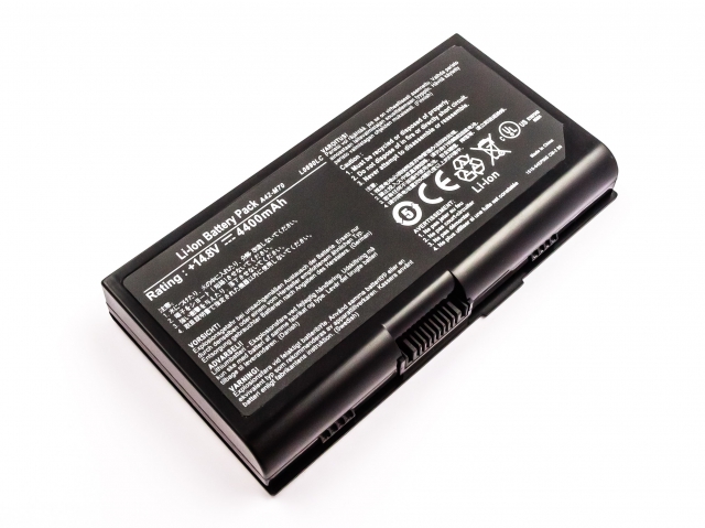Batteria compatibile ASUS F70, G71, A42-M70, Li-ion, 14,8V, 4400mAh, 65,1Wh, black