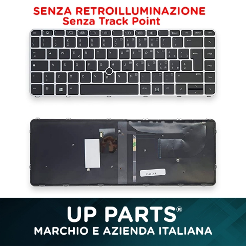 Tastiera Italiana HP EliteBook 745 G3, 745 G4, 840 G3, 840 G4 (NO Retroilluminata) Frame Silver con trackpoint