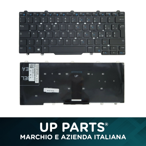 UP PARTS® Tastiere notebook Dell Latitue 3340 no frame Black