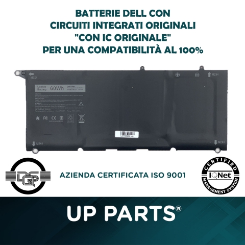 Batteria per Dell XPS 13 9360 PW23Y 7.6V  7895 mAh
