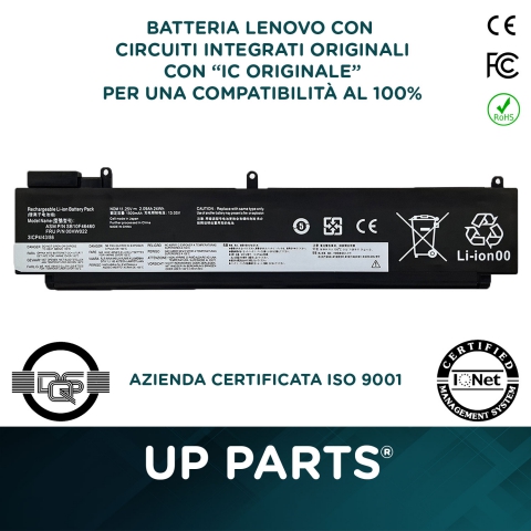 Batteria Lenovo ThinkPad T460s, Li-Polymer, 11,25V, 2090mAh, 24Wh