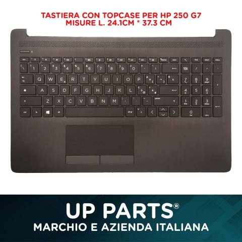 UP-KBH250G8TOP-S | Tastiera Originale con Topcase Palmrest Grigio Scuro HP 255 G8   con touchPad