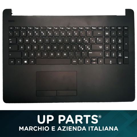 Tastiera Originale con Topcase Palmrest dark grey HP 250 G6, 255 G6, 15-BS  touchPad Nera, 