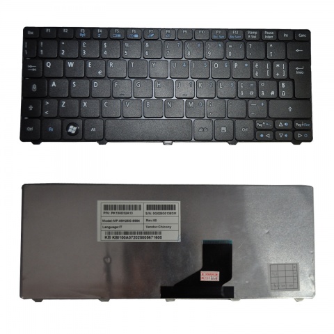 Tastiera Notebook ACER Aspire One D260 D255 D257 D270 D522 D521 D533 532H Black