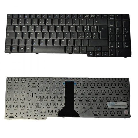 Tastiera Italiana Per Notebook ASUS N55V, N55SL, N55SF – Colore Argento – Nuova, Venduta E Spedita Da Italia