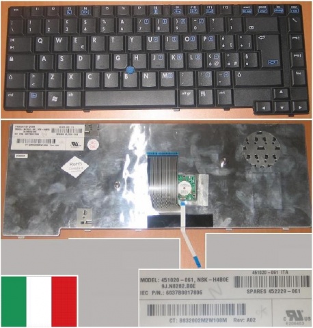 Tastiera Notebook HP 8510P 8510W Black