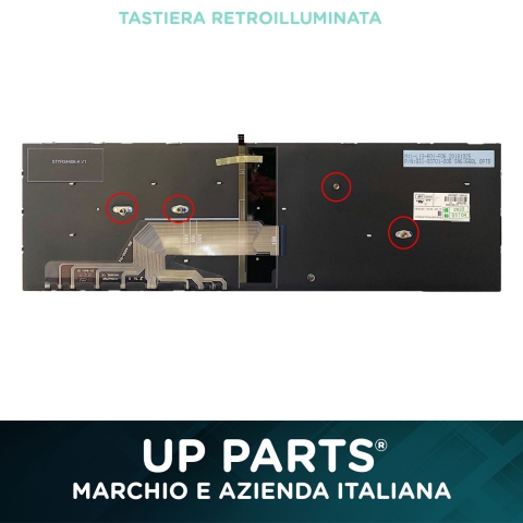 Tastiera Italiana Tastiera per HP ProBook 450 G5 Series con Frame Retroilluminata
