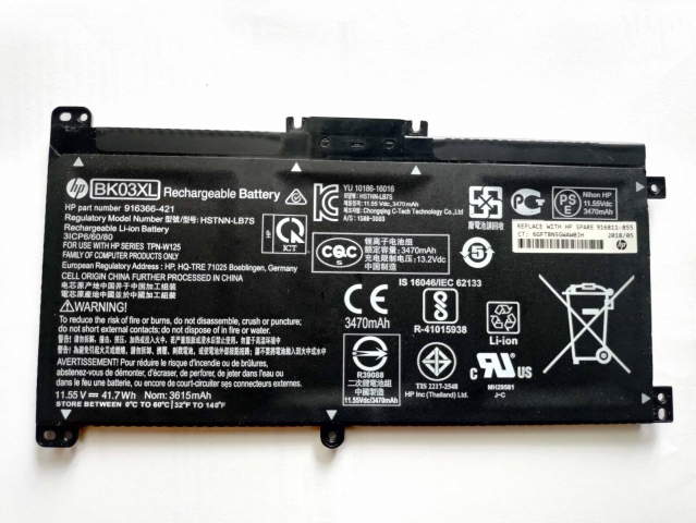 Batteria Originale HP Pavilion X360 14-BA series, Li-Polymer, 11,55V, 3470mAh, 40Wh