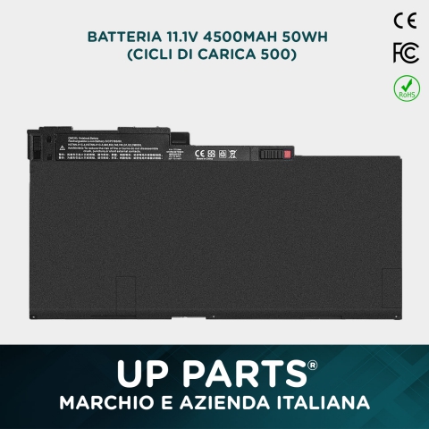 Batteria HP EliteBook 850, Li-ion, 11,1V, 4500mAh, 50,0Wh, black (interna)