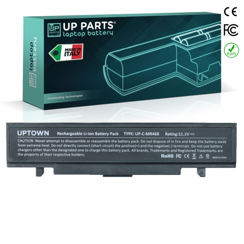 UP PARTS UP-E-MR468 Batteria SAMSUNG P580, R418, 11,1V, 5200mAh, 57,7Wh, black - Serie Premium