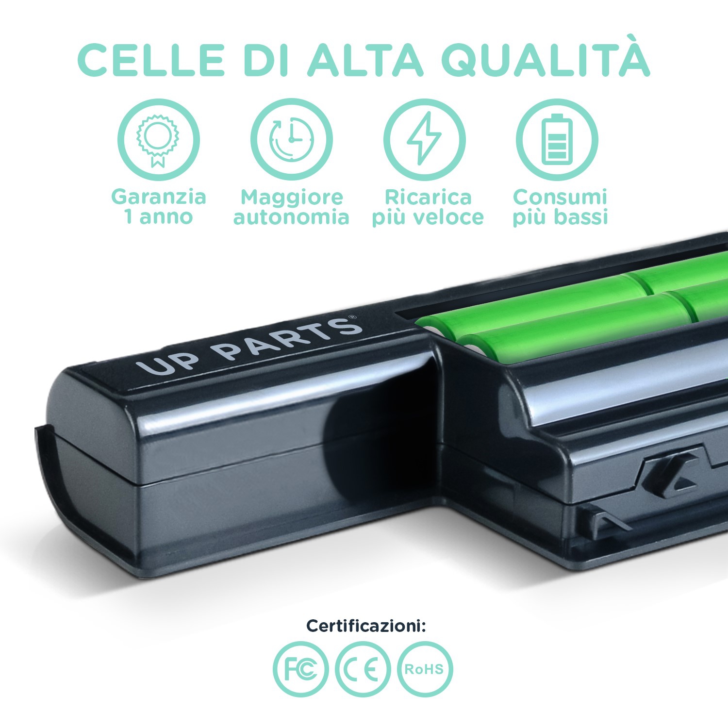 Vhbw Batteria Sostitutiva Per Notebook Asus – 2600mAh, 14.4V, A41-X550E Compatibile Con F550D, X750L, R752L E Molti Altri