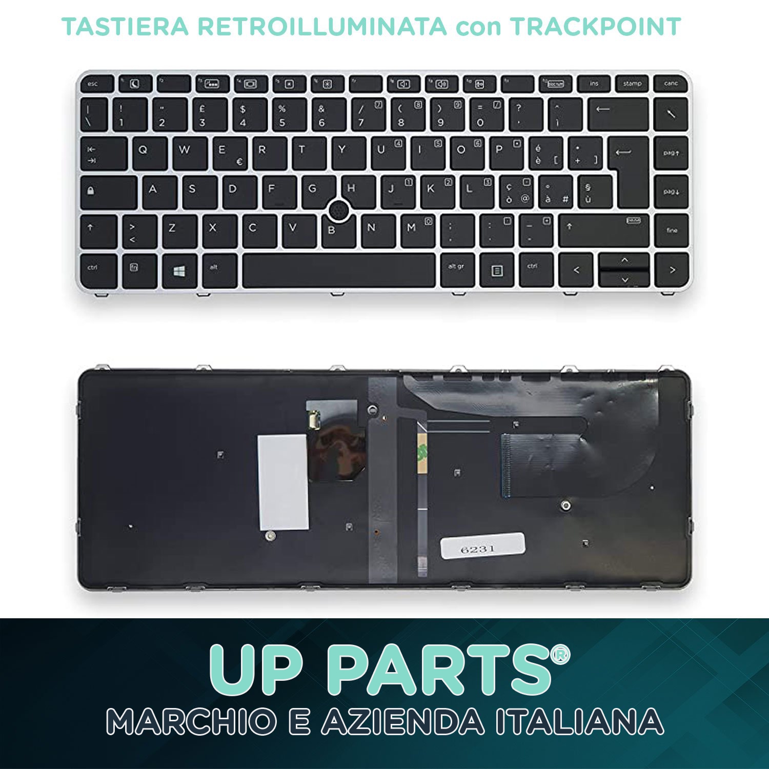 Tastiera Retroilluminata HP EliteBook 840 G3 per PC BFLZD015WAU0FV - Foto 1 di 8
