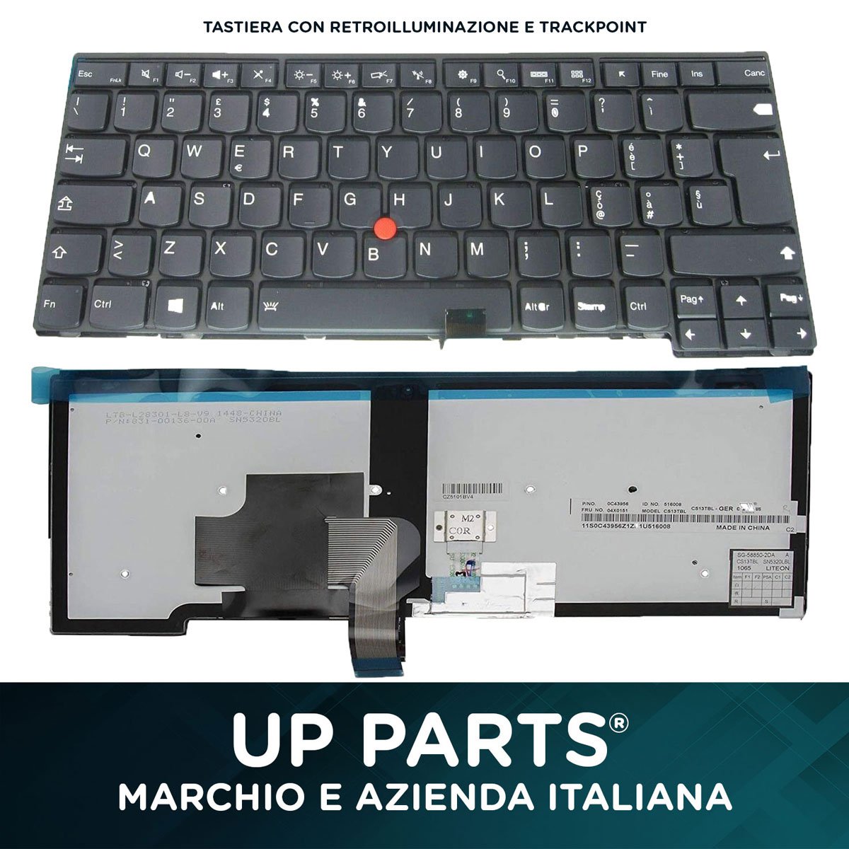 Tastiera Retroilluminata Lenovo per Notebook  6k.4lgk.055